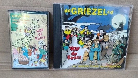 De Griezel CD en cassette VOF de Kunst - Dikkertje Dap, 2 t/m 25 bandjes, Kinderen en Jeugd, Ophalen of Verzenden, Zo goed als nieuw