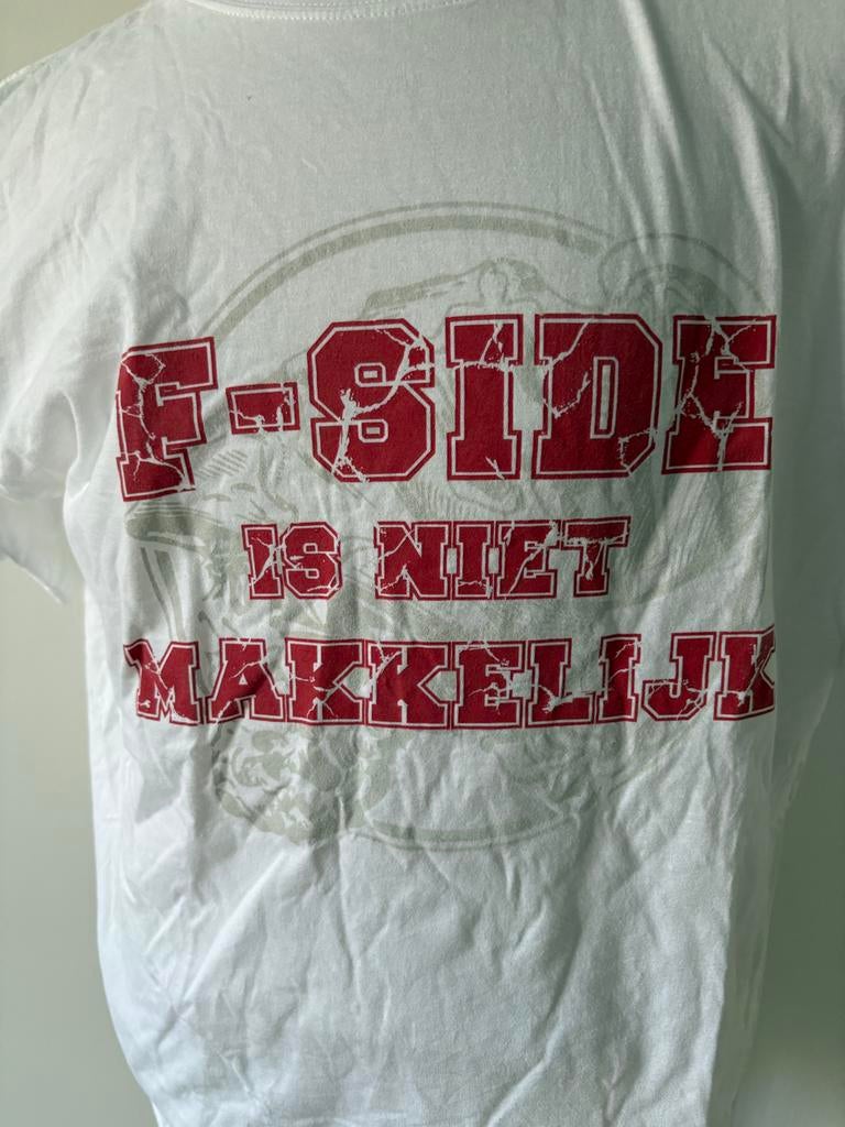 F-Side shirt "F-Side is niet makkelijk" - Maat XL ajax, Ophalen of Verzenden, Zo goed als nieuw, Ajax