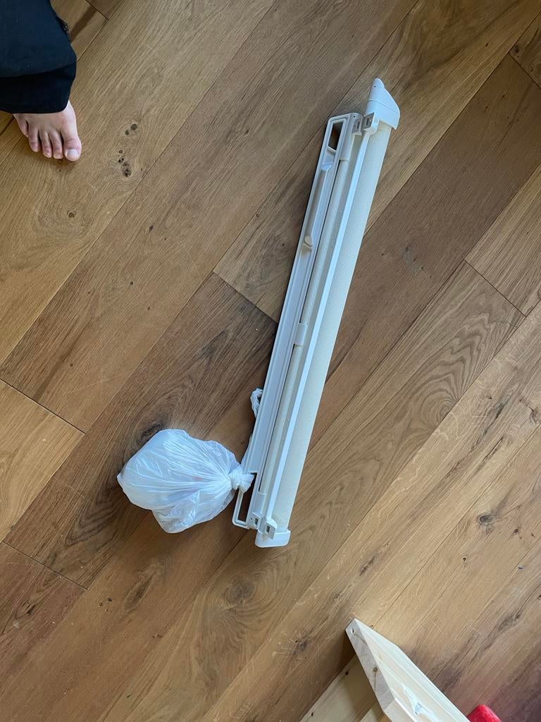 Lascal Kiddy guard traphekje uitrolsysteem, Ophalen, Overige materialen, Gebruikt, Oprolhekje