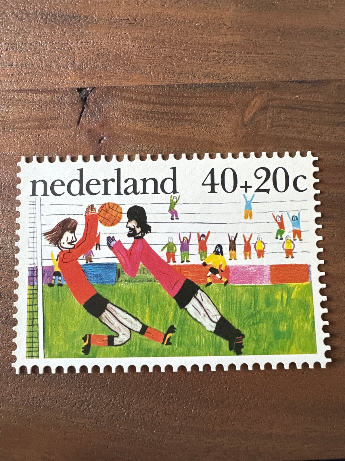 Kaart met 40+20c Kinderpostzegel uit 1976, Ophalen of Verzenden, Na 1940, Gestempeld