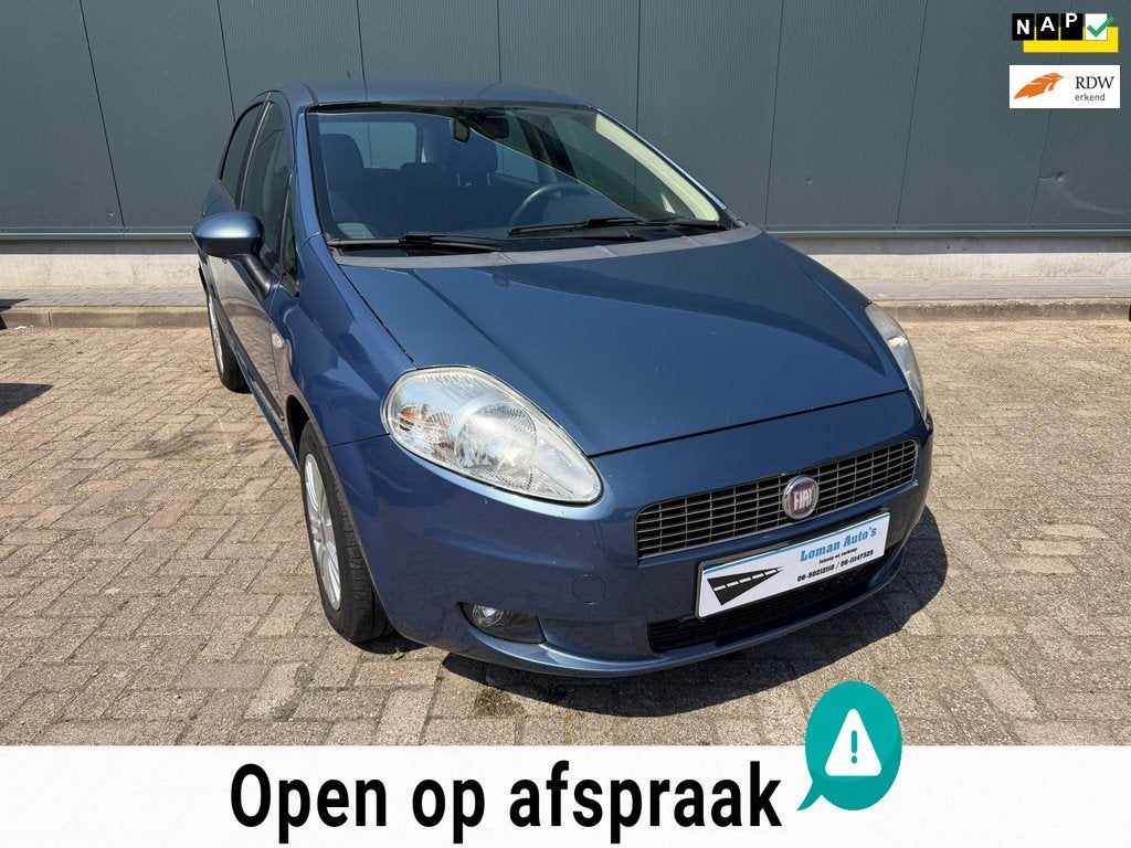 Fiat Grande Punto 1.4 Dynamic, Voorwielaandrijving, Stof, Zwart, 4 cilinders