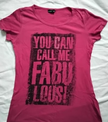 T-shirt fuchsia roze maat 170/176, Meisje, Ophalen of Verzenden, Zo goed als nieuw, Shirt of Longsleeve