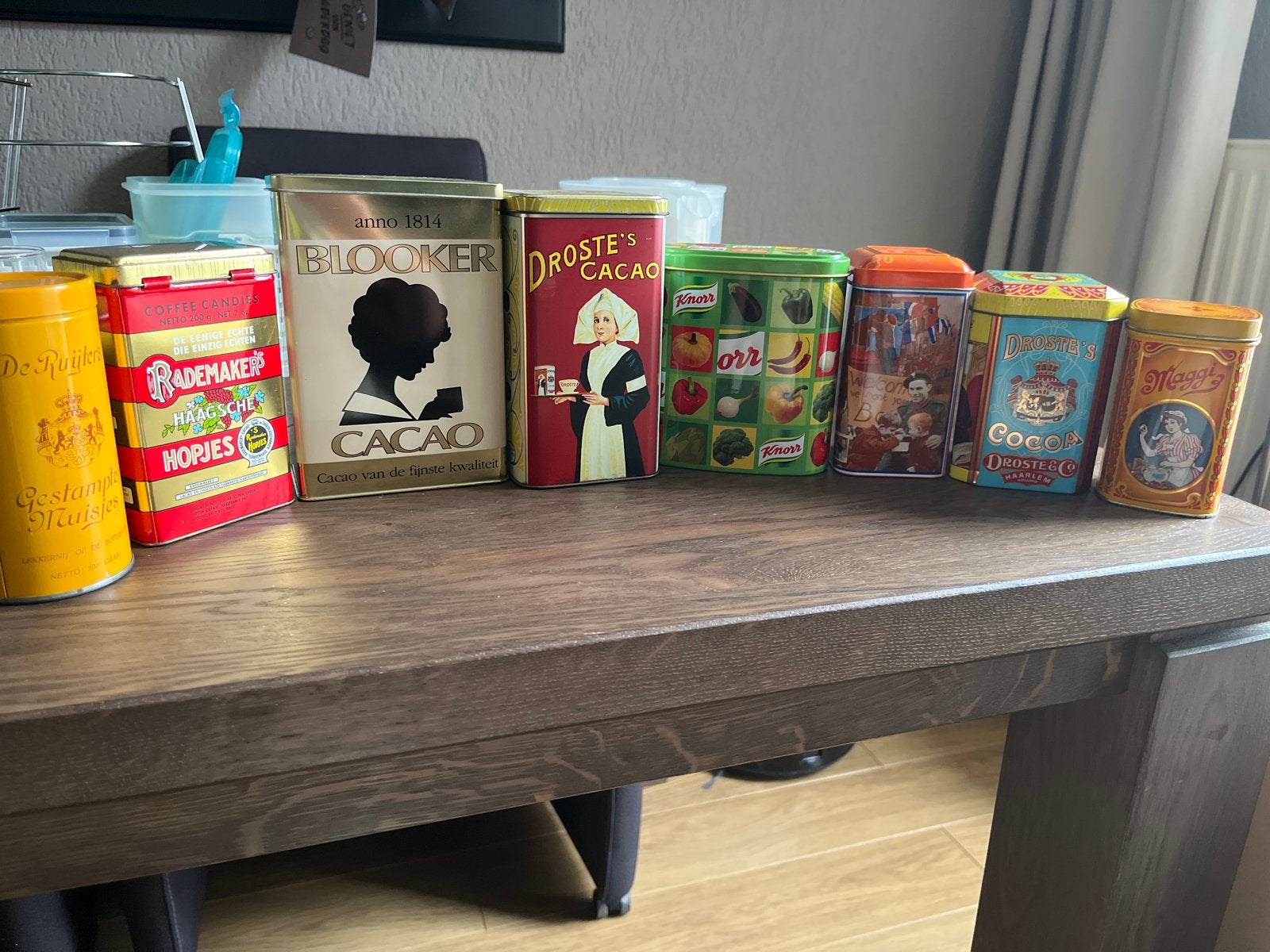 Vintage Blikken Collectie: Droste, Rademaker's, Knorr, Maggi, Verzamelen, Ophalen of Verzenden, Gebruikt, Overige, Overige merken