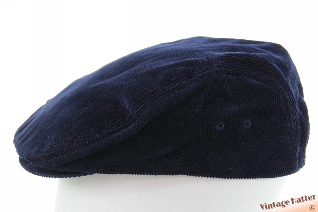 Vintage platte pet Pringle Golf donkerblauw ribfluweel 53-58, Kleding | Heren, Pringle Golf, One size fits all, Ophalen of Verzenden