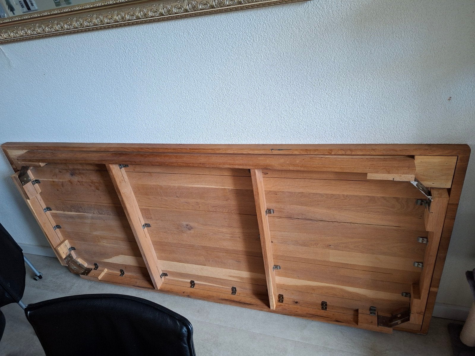 Eettafel en Salontafel Set - Massief Hout, Ophalen, Gebruikt, 50 tot 100 cm, Vijf personen of meer