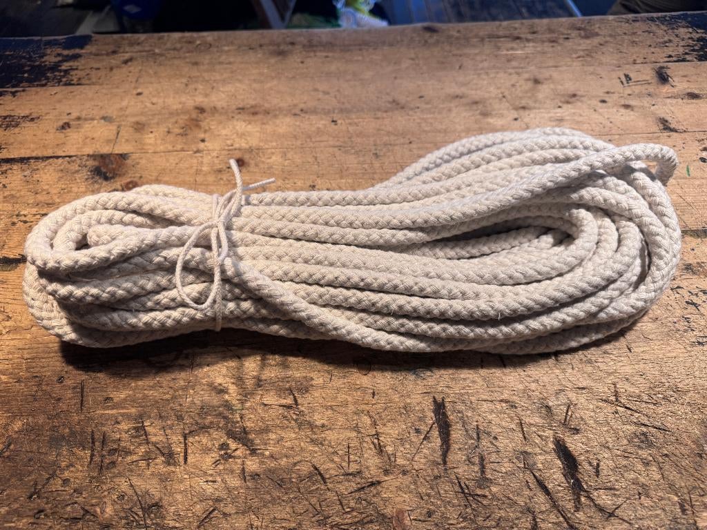 TOUW KATOEN 12mm/trossen a 20mtr., Ophalen, Nieuw, Lijn of Blok