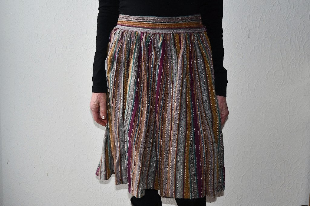 Kleurrijk wijd, zwierig rokje - Maat S - Merk Canape, Overige kleuren, Ophalen of Verzenden, Knielengte, Maat 36 (S)