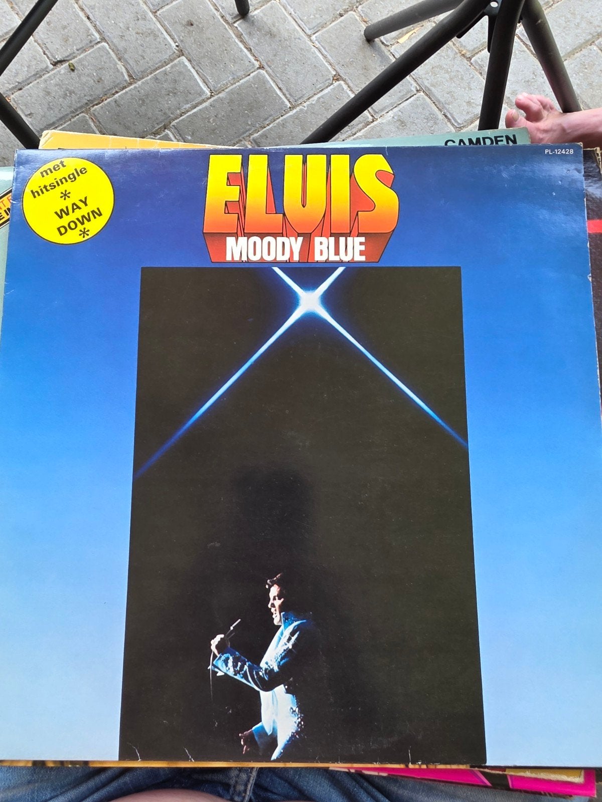 Elvis Presley - Moody Blue LP (RCA Victor), Cd's en Dvd's, Ophalen of Verzenden, Gebruikt, 12 inch