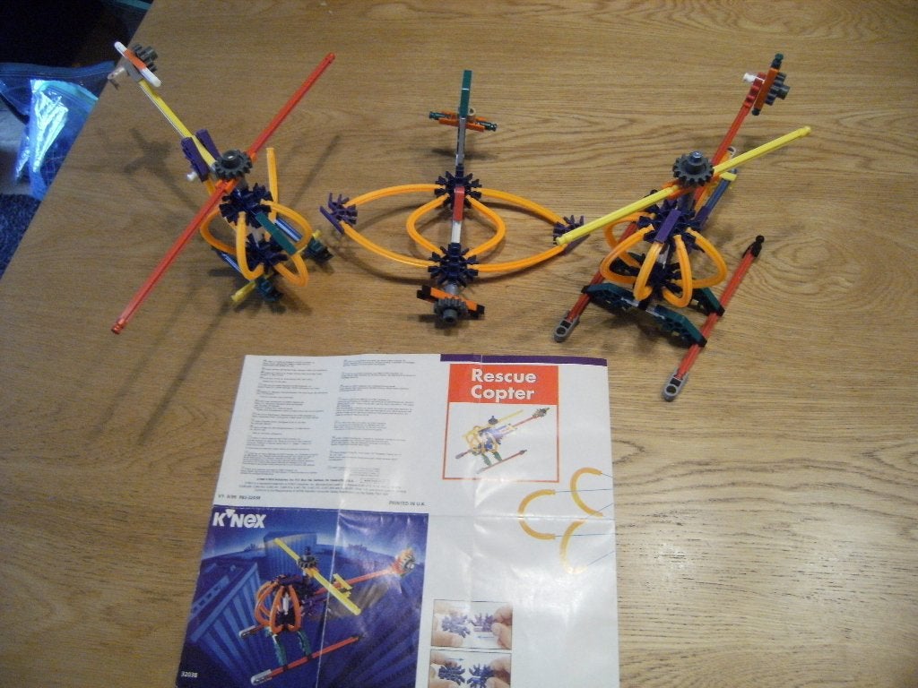 K'nex 32038 met beschrijving. 3 Vliegtuigen, Ophalen of Verzenden, Gebruikt, K'nex