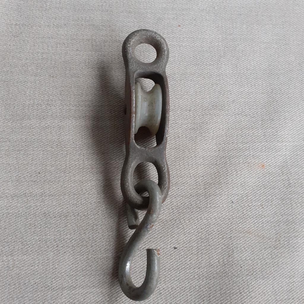 Oude Metalen katrol, Ophalen of Verzenden