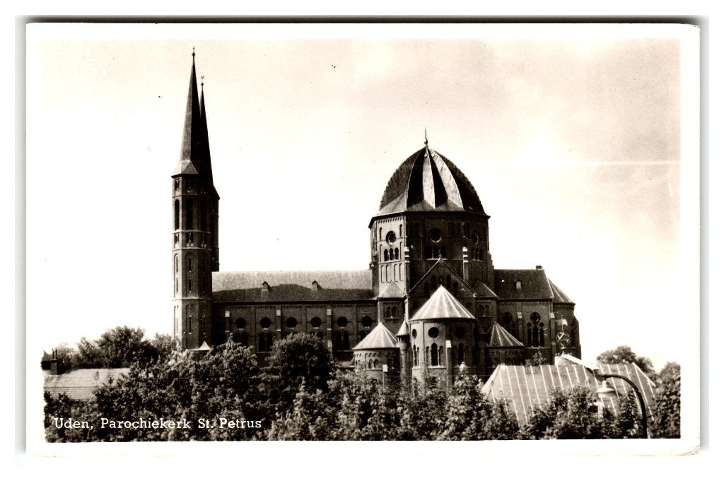Uden, Parochiekerk St. Petrus, Verzenden, 1940 tot 1960, Ongelopen, Noord-Brabant