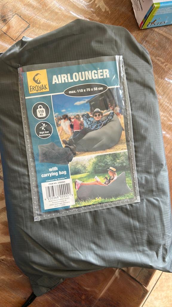 Aiounger festival kussen / stoel, Caravans en Kamperen, Ophalen of Verzenden, Nieuw