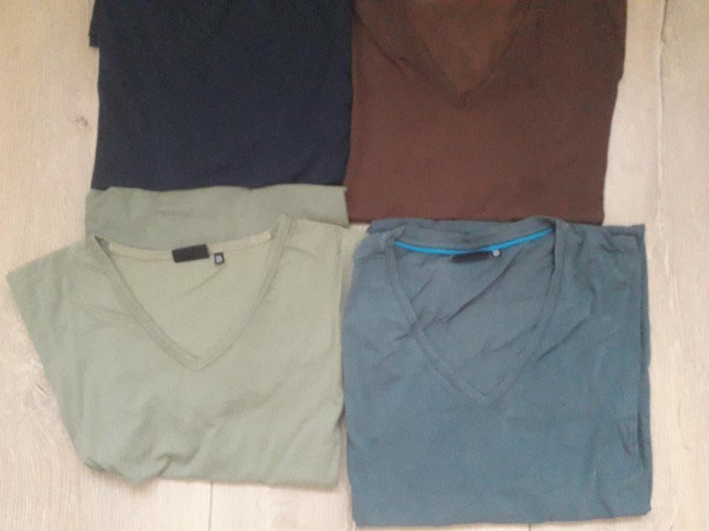 4x girav t shirts v hals type new york XXL/XLF lekker lange, Kleding | Heren, T-shirts, Ophalen of Verzenden, Zo goed als nieuw
