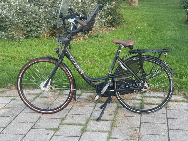 Gazelle Bloem Moederfiets ( incl. Yepp zitje), Fietsen en Brommers, Ophalen, Dubbele standaard, Gazelle, 53 tot 56 cm