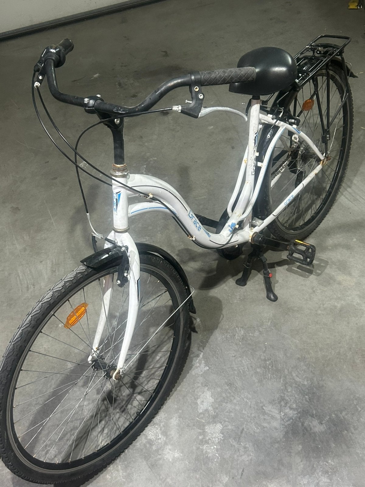 28inch damesfiets lage instap 6vrs shimano, Gebruikt, Velgrem, Versnellingen, Minder dan 47 cm