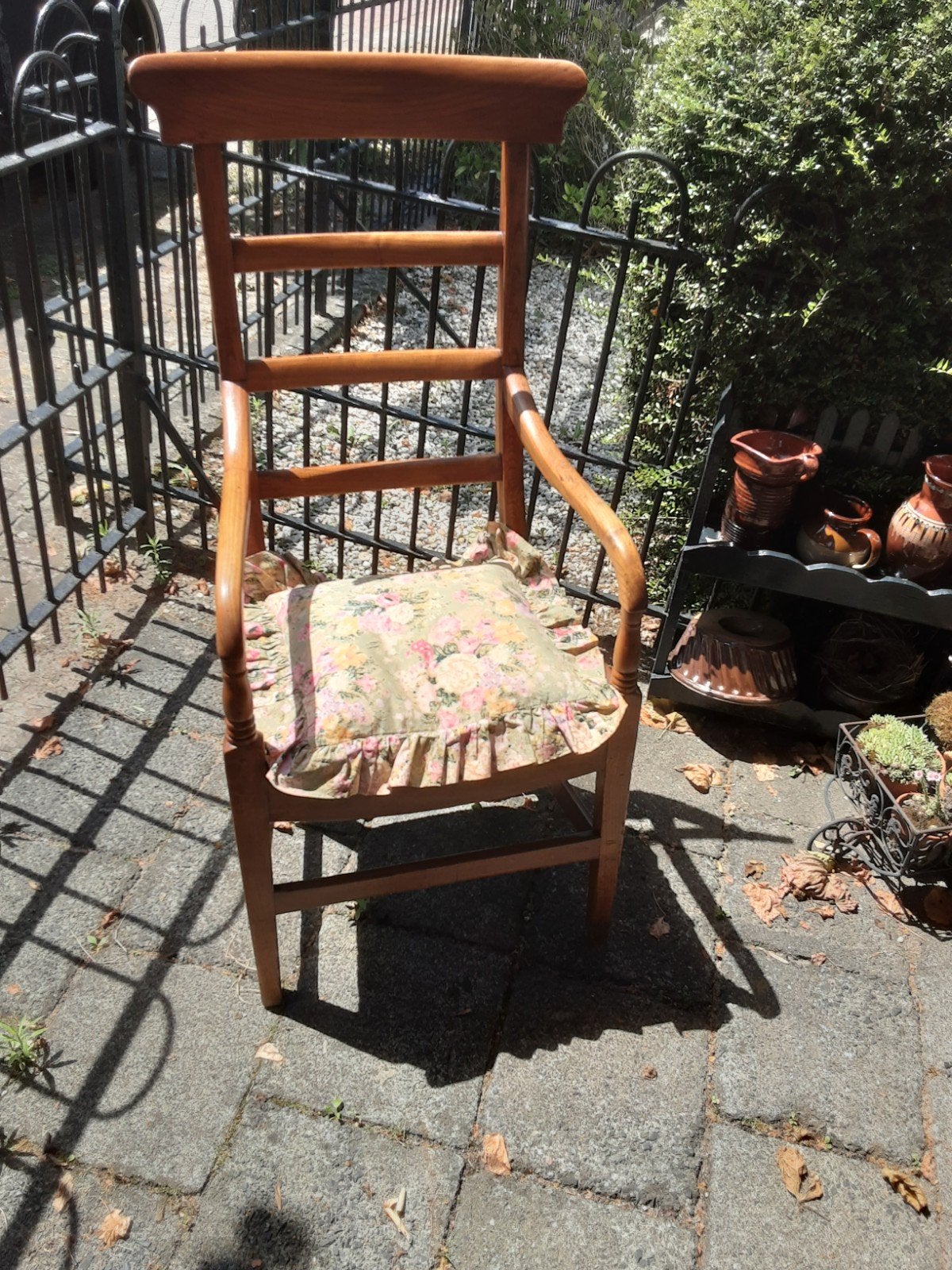 Antieke eiken stoel, Tuin en Terras, Tuinstoelen, Ophalen, Hout