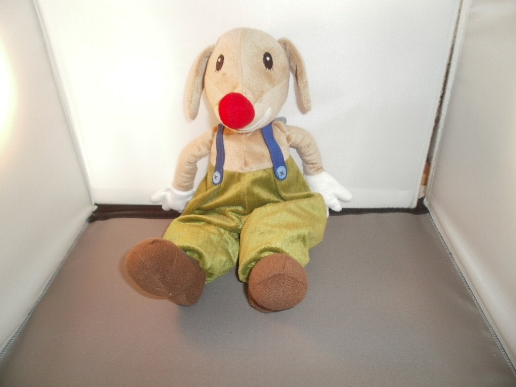 Ikea klappar circus Hond Clown Muis met rode neus muis in, Kinderen en Baby's, Nieuw, Middelgroot (20 tot 80 cm), Meerkleurig