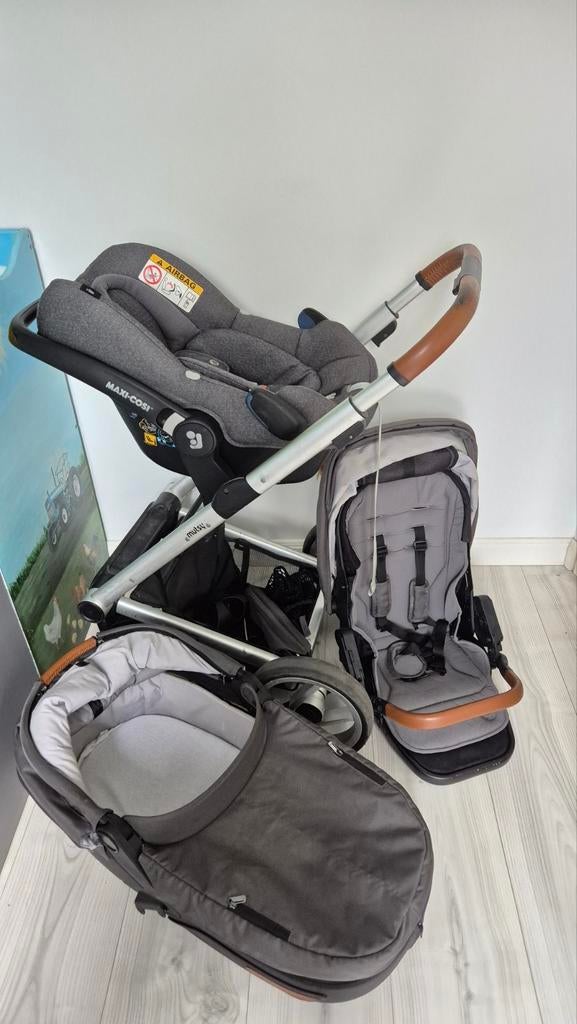 Mutsy Urban Nomad 3-in-1 Kinderwagen met Maxi-Cosi, Ophalen, Gebruikt, Met autostoeltje, Combiwagen