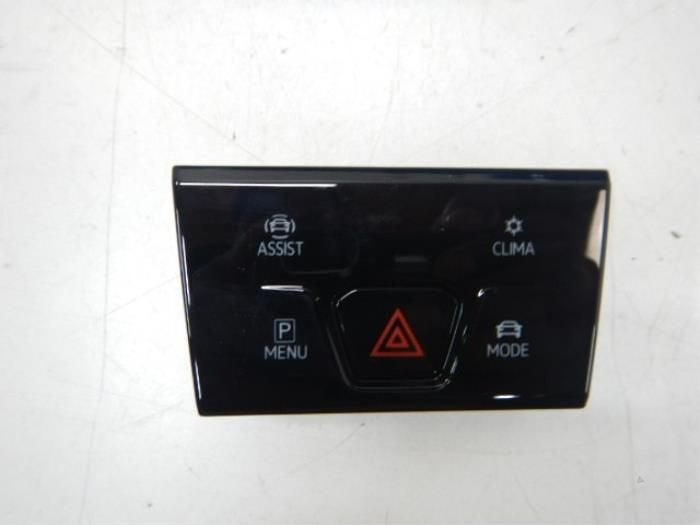VW Golf 8 Dashboard Gevarenlichtschakelaar schakelassistent, Ophalen of Verzenden, Gebruikt
