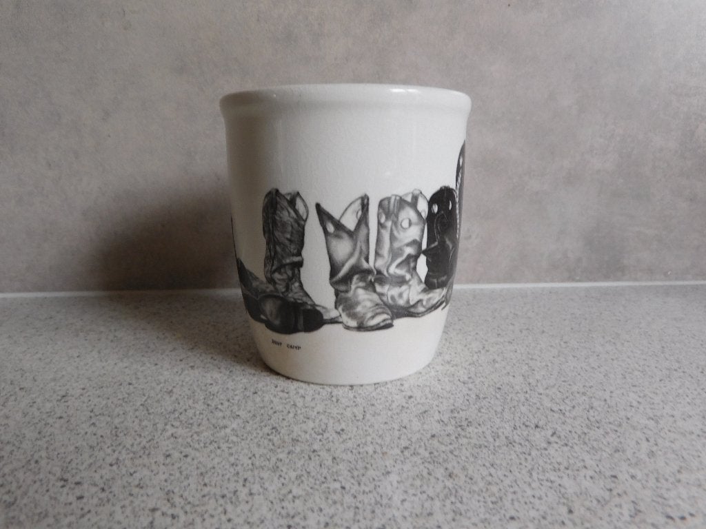 Mok 9x8 cm. Bootwear  Bernie Brown Collection, Overige merken, Zo goed als nieuw, Overige stijlen, Porselein