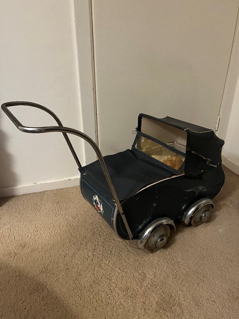 Vintage poppenwagen, Antiek en Kunst, Antiek | Speelgoed, Ophalen