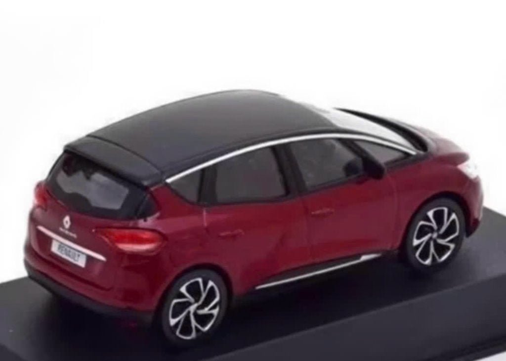 RENAULT SCENIC 2016 ROOD & ZWART SCHAAL 1/43 NOREV 517734, Hobby en Vrije tijd, Modelauto's | 1:43, Verzenden, Nieuw, Auto, Norev