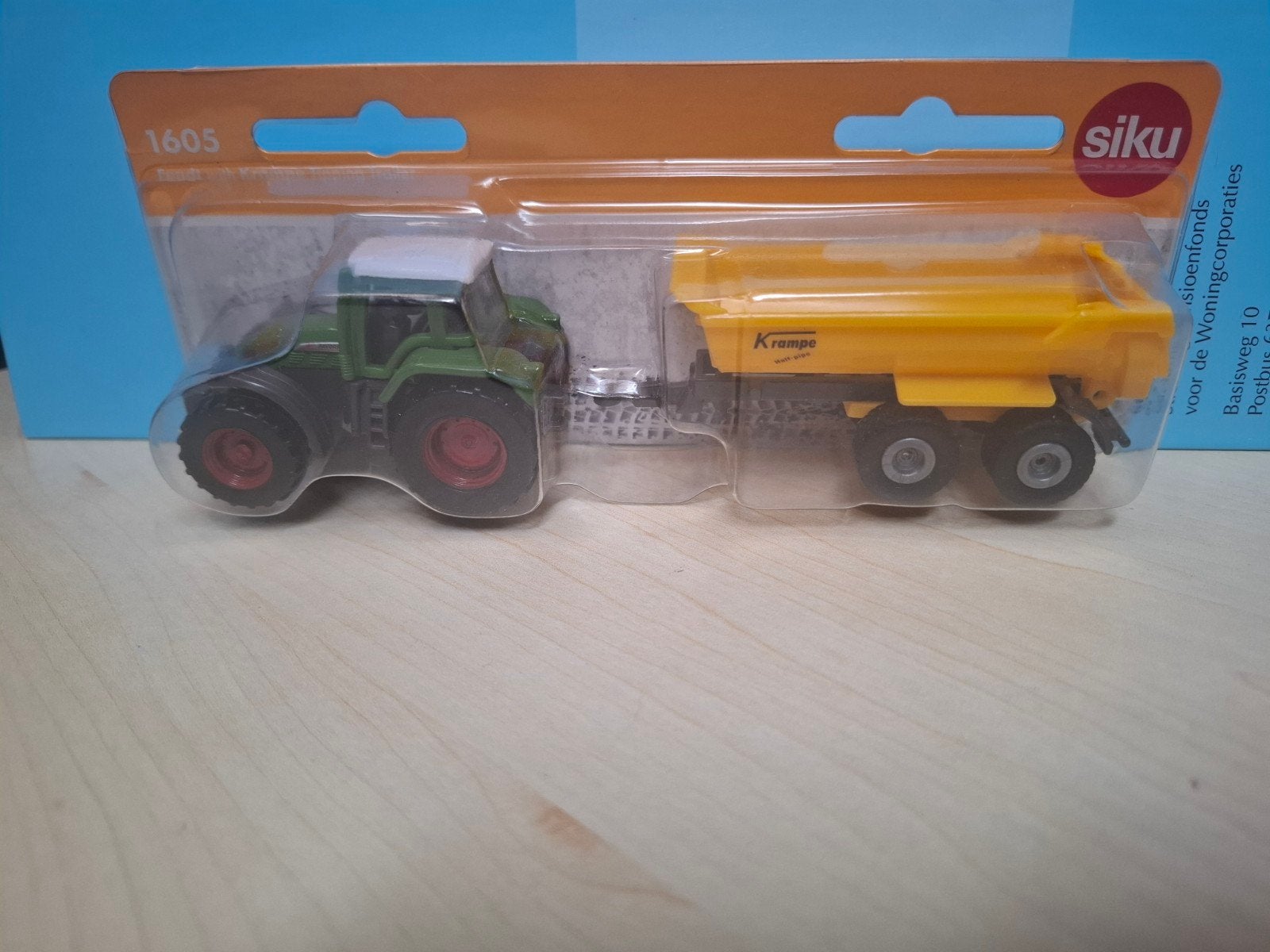 Siku 1605 Tractor met Krampe kiepwagen - Nieuw in verpakking, Ophalen of Verzenden, Nieuw, Hijskraan, Tractor of Landbouw, SIKU