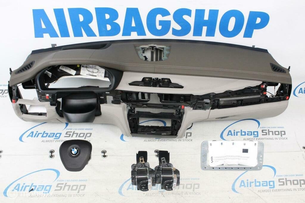 Airbag set Dashboard bruin/grijs leder HUD BMW X6 F16, Auto-onderdelen, Gebruikt, Ophalen of Verzenden