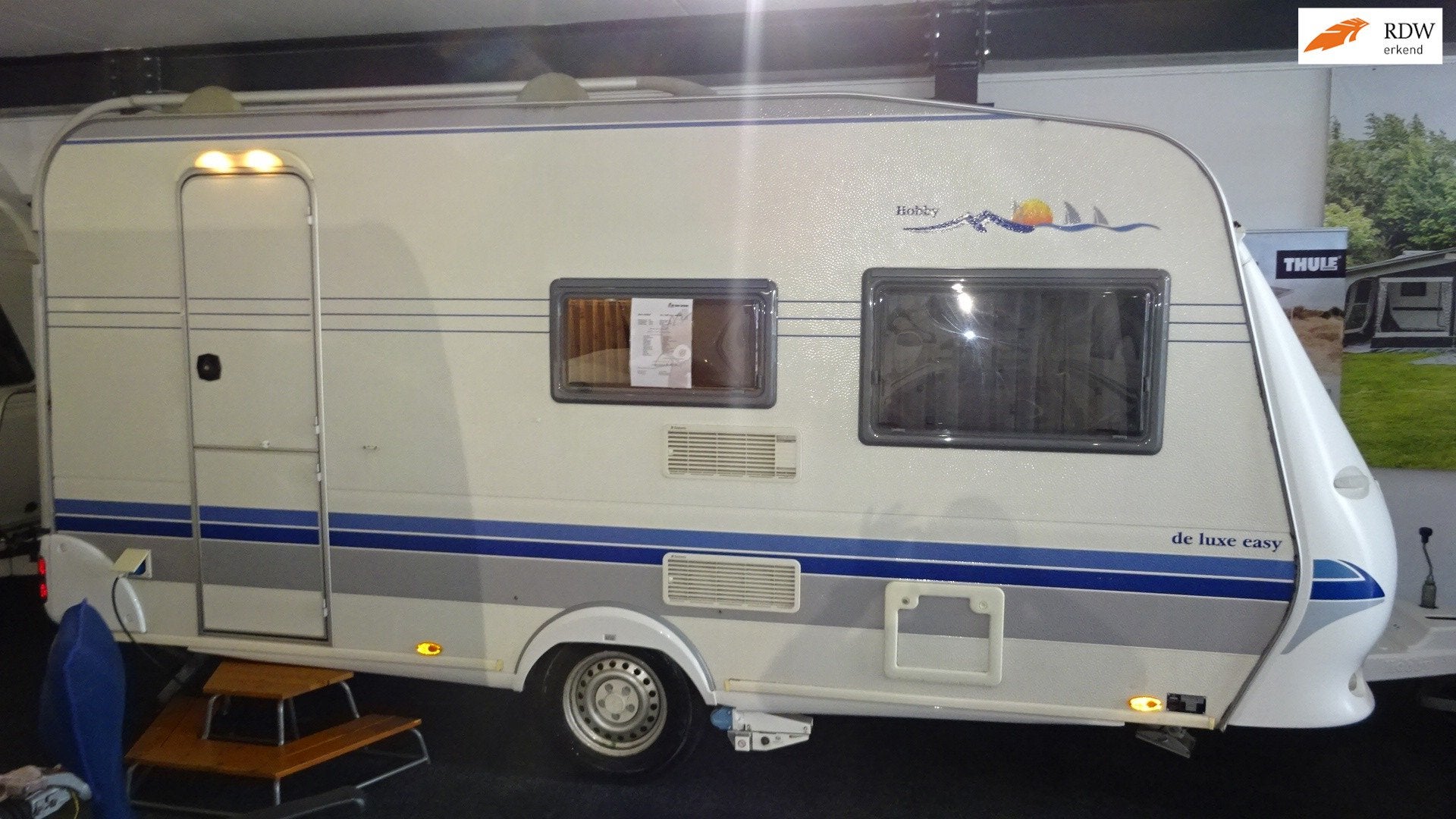 HOBBY de LUXE 440 SF 2003 VASTBED MOVER Voortent enz., Hobby, Bedrijf, 750 - 1000 kg, Luifel