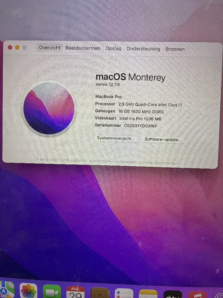 MacBook Pro 15 Retina i7 / 16GB / 500GB SSD / 407 cycli, Computers en Software, Apple Macbooks, MacBook Pro, 2 tot 3 Ghz, 512 GB