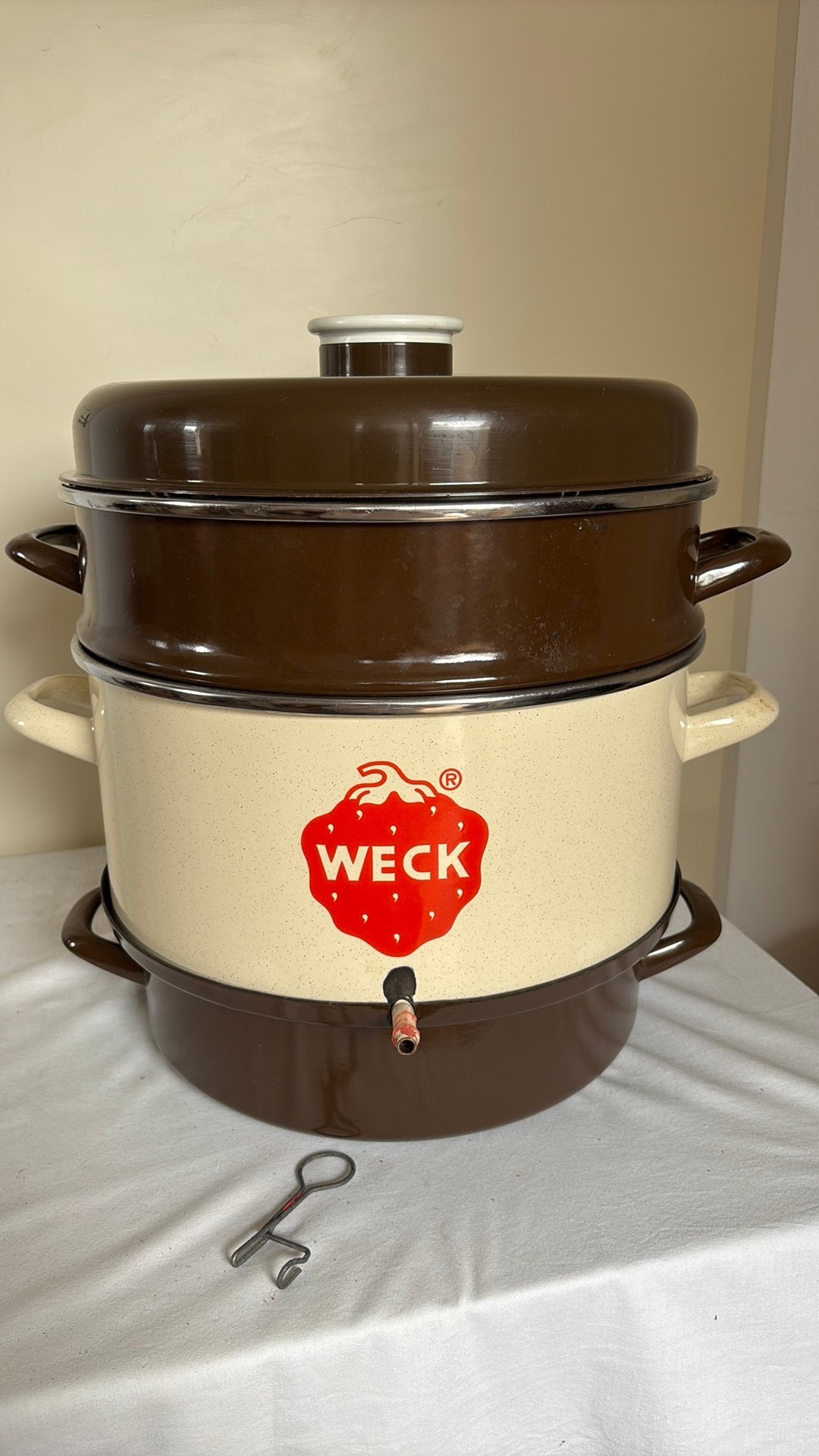 Weck Sap pan, Huis en Inrichting, Ophalen of Verzenden, Zo goed als nieuw, Rvs