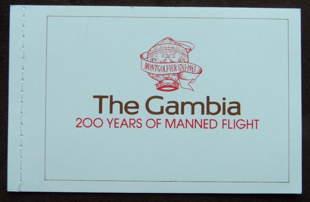 Luxe postzegelboekje The Gambia  200 jaar luchtvaart, Ophalen of Verzenden, Overige landen, Postfris