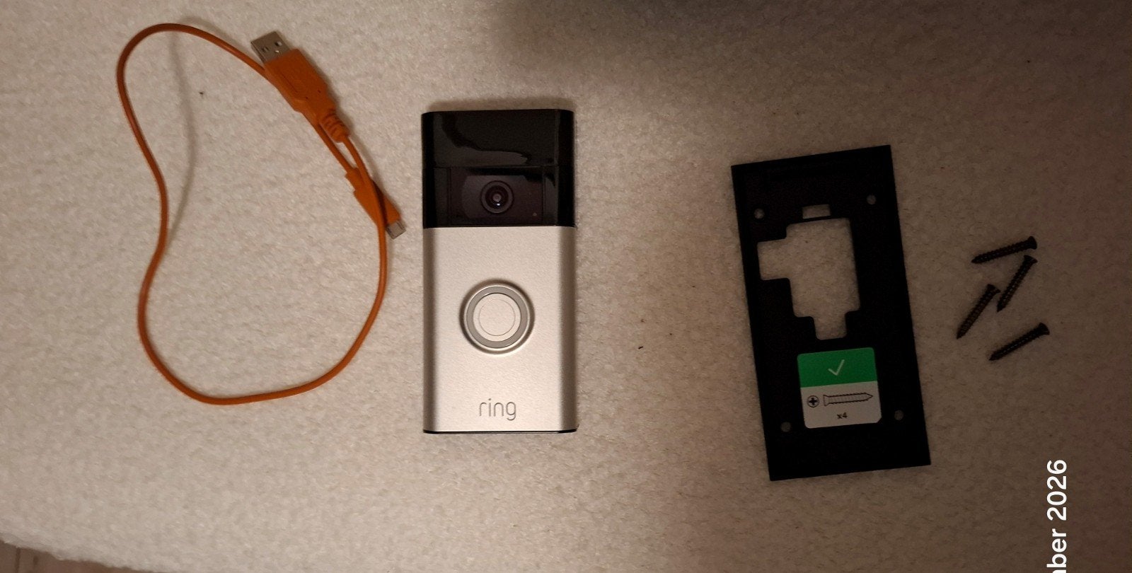 ring video camera, Ophalen, Ingebouwde camera, Zo goed als nieuw, Draadloos