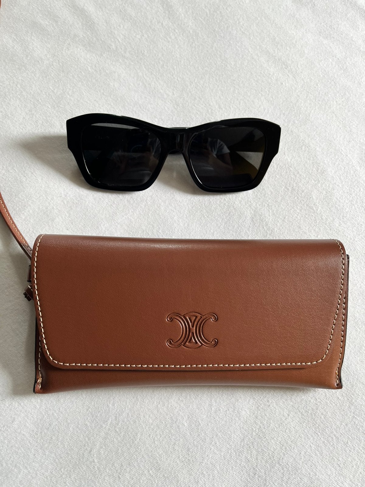 CELINE Triomphe black sunglasses, Overige merken, Zonnebril, Zwart, Nieuw