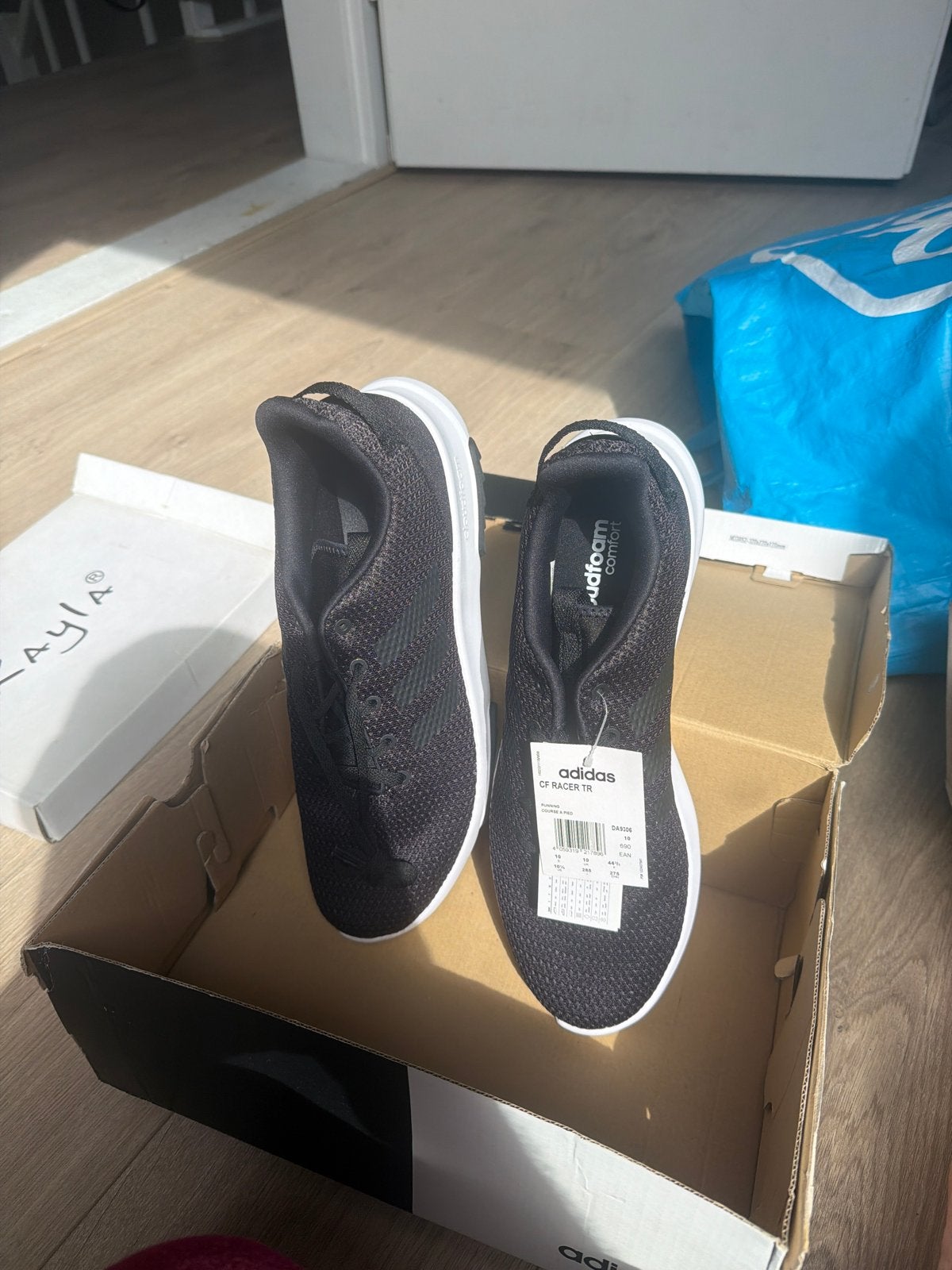 Nieuwe Adidas CF Racer TR sneakers, maat 44 2/3, Ophalen of Verzenden, Nieuw, Zwart, Sneakers of Gympen