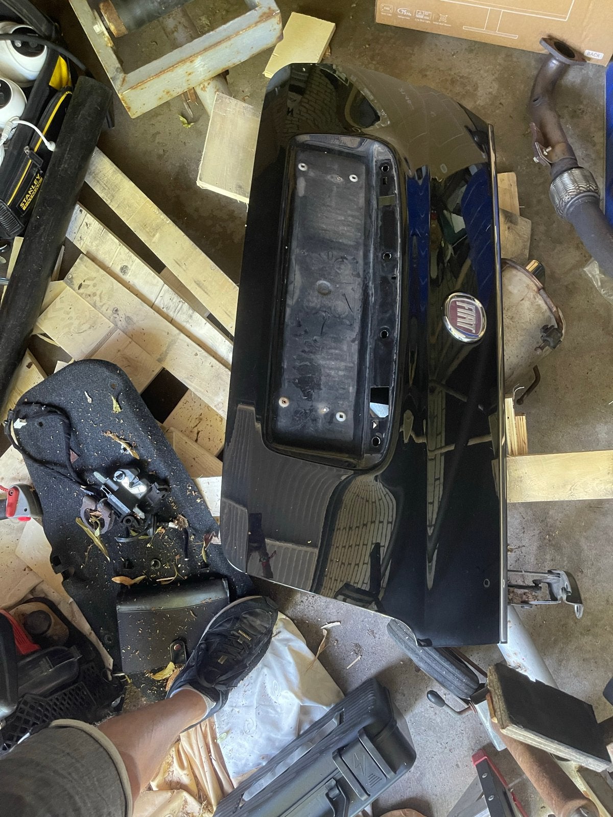 Fiat 500 Achterklep - Zwart - Gebruikt, Gebruikt, Achterklep, Ophalen of Verzenden, Achter