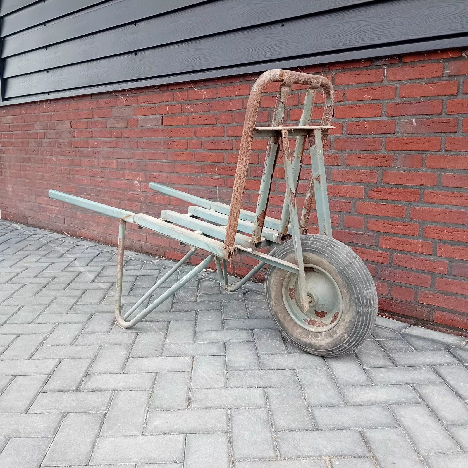 stenenkruiwagen, Ophalen, Gebruikt, Handmatig, Eenwielig