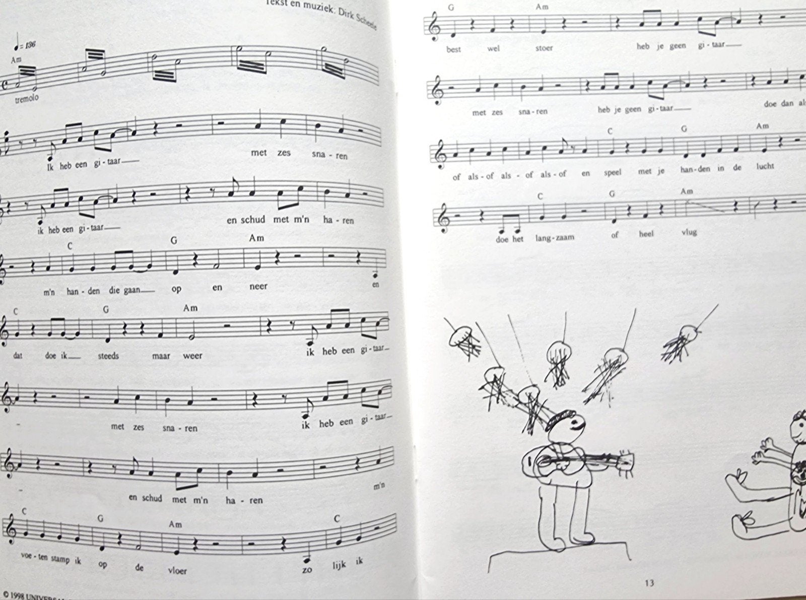 De Liedjesspeeltuin 3 - Dirk Scheele (Kinderliedjes) Sch1, Gitaar, Verzenden, Zo goed als nieuw, Thema