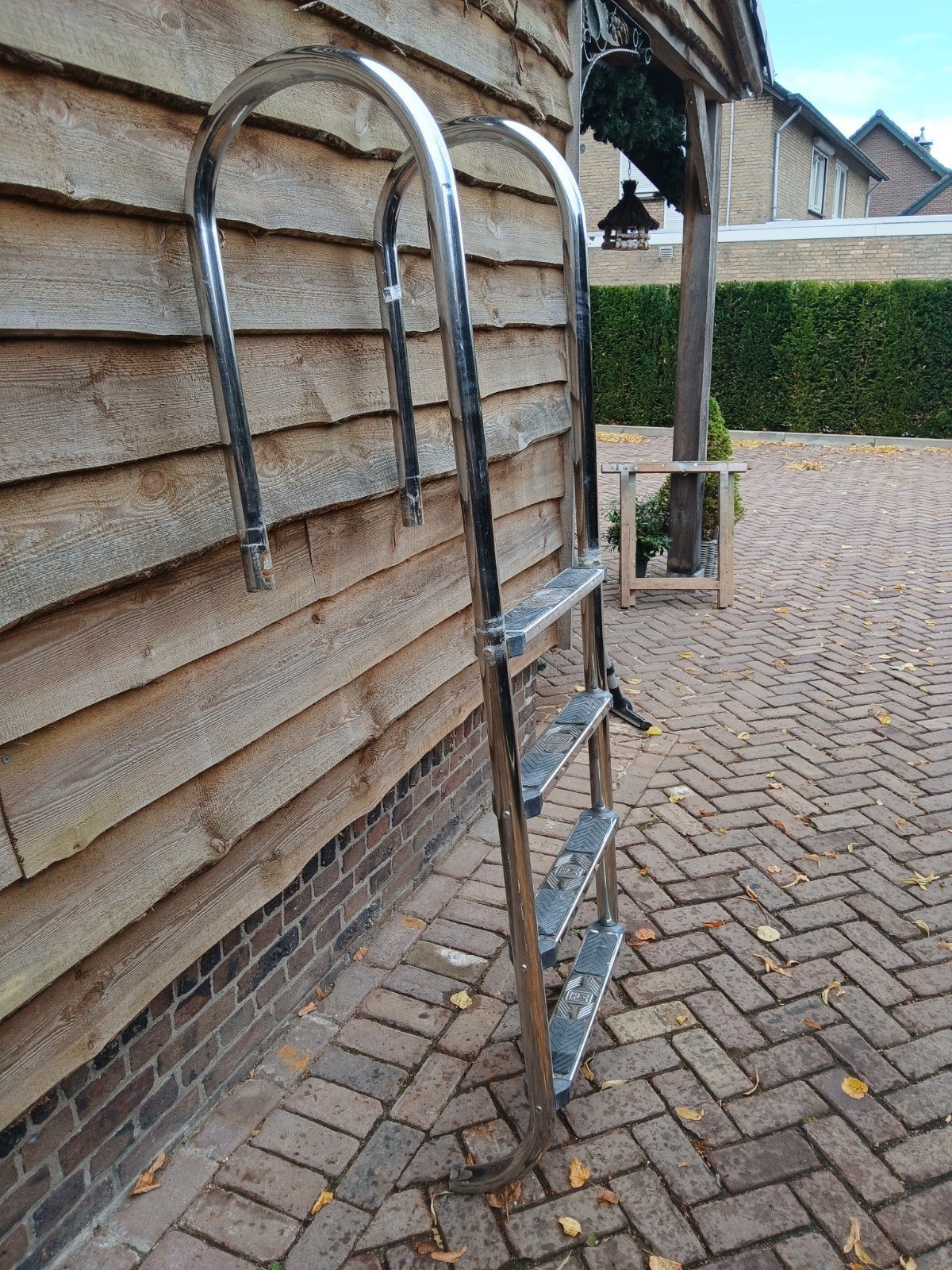 Rvs zwembadtrap zwembadladder roestvrijstale trap, Ophalen of Verzenden, Ladder