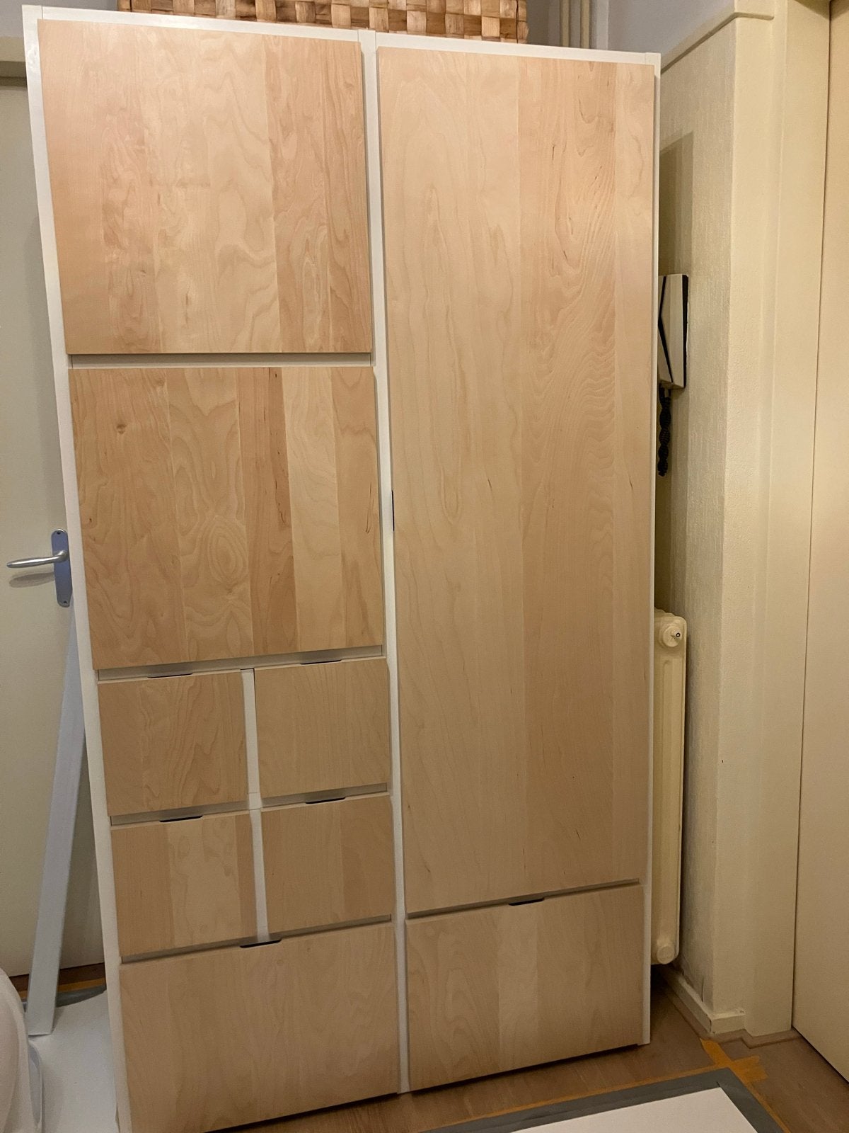 Kledingkast met lades en hangruimte Ikea Rakke Visthus, Huis en Inrichting, Kasten | Kledingkasten, Ophalen, Gebruikt, 100 tot 150 cm