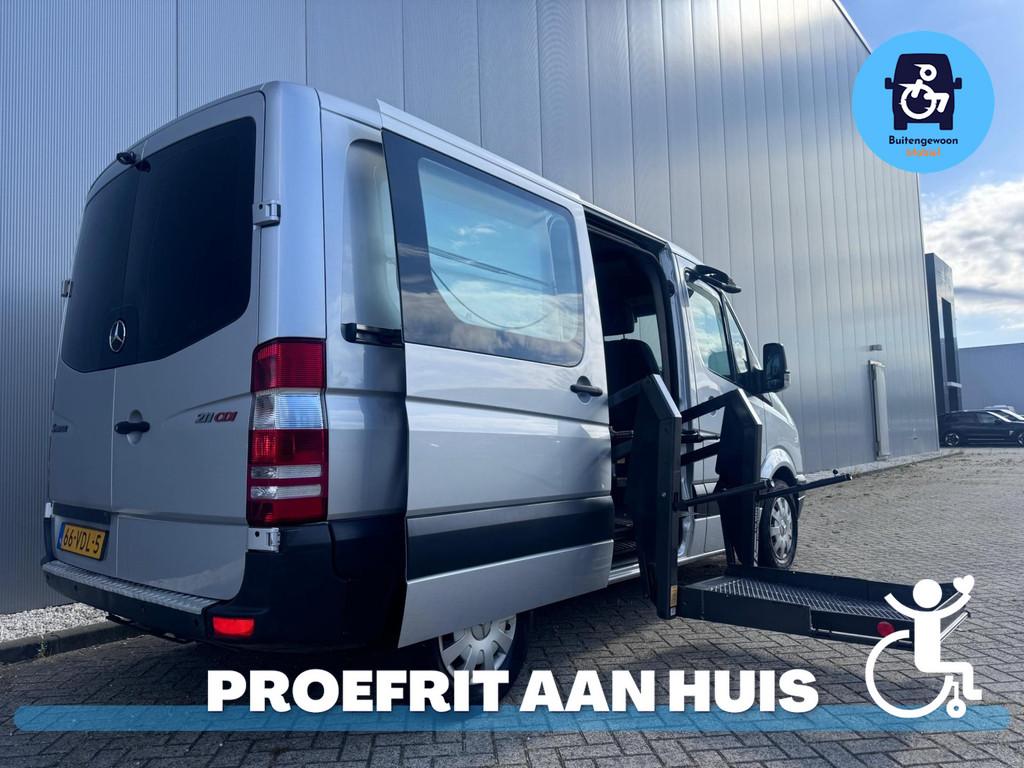 Mercedes-Benz Sprinter Zelfrijder Schuifgas DAHL Rolstoelbus, Auto's, Bestelauto's, Automaat, 12 maanden, Gebruikt, Zwart