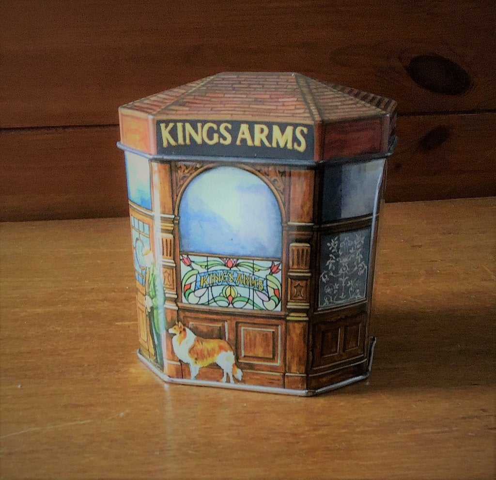 Achtkantig blikje Kings Arms (Bentley's), Verzamelen, Ophalen of Verzenden, Gebruikt, Overige