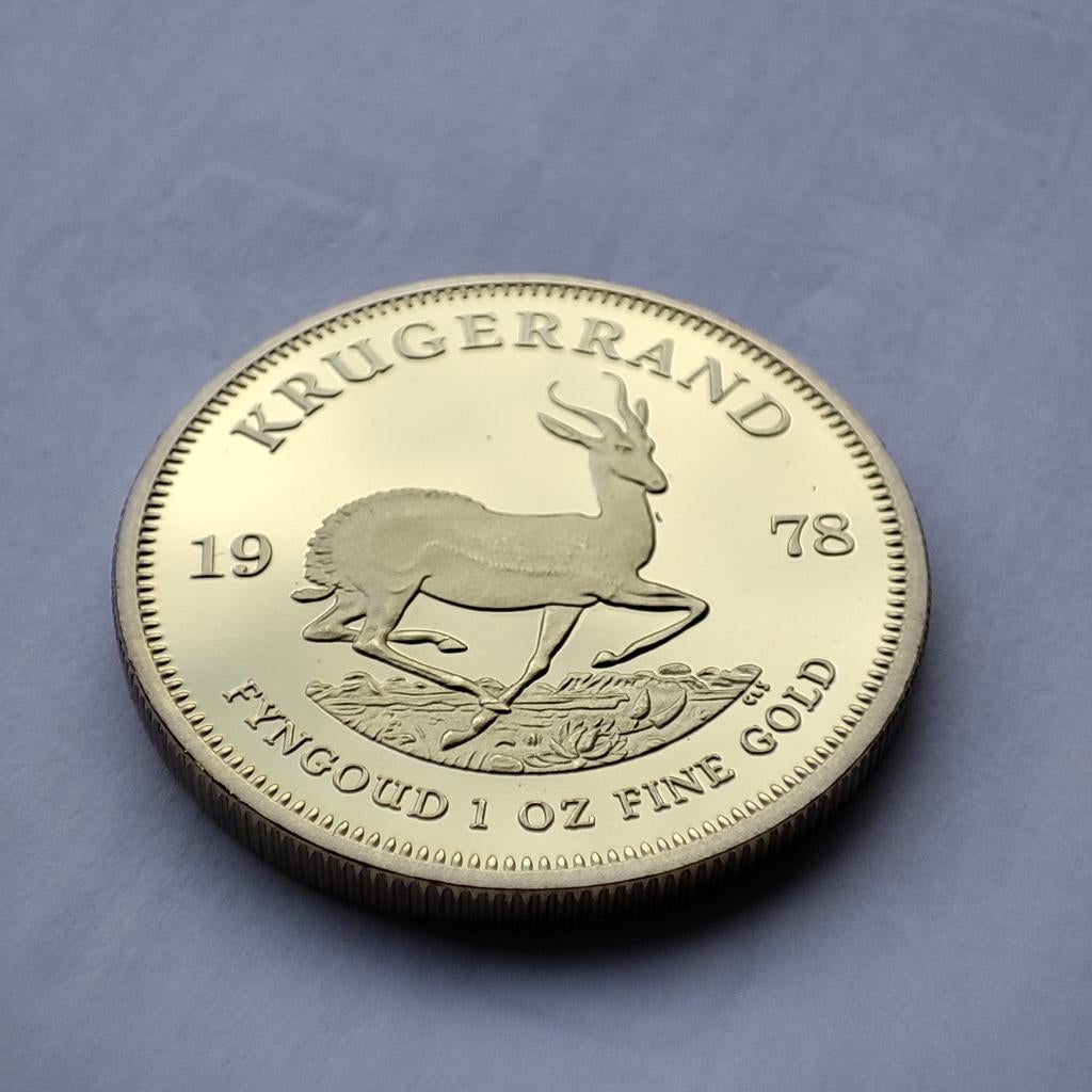 imitatie krugerrand 33mm of 40mm nep goud, Ophalen of Verzenden, Overige landen, Zilver