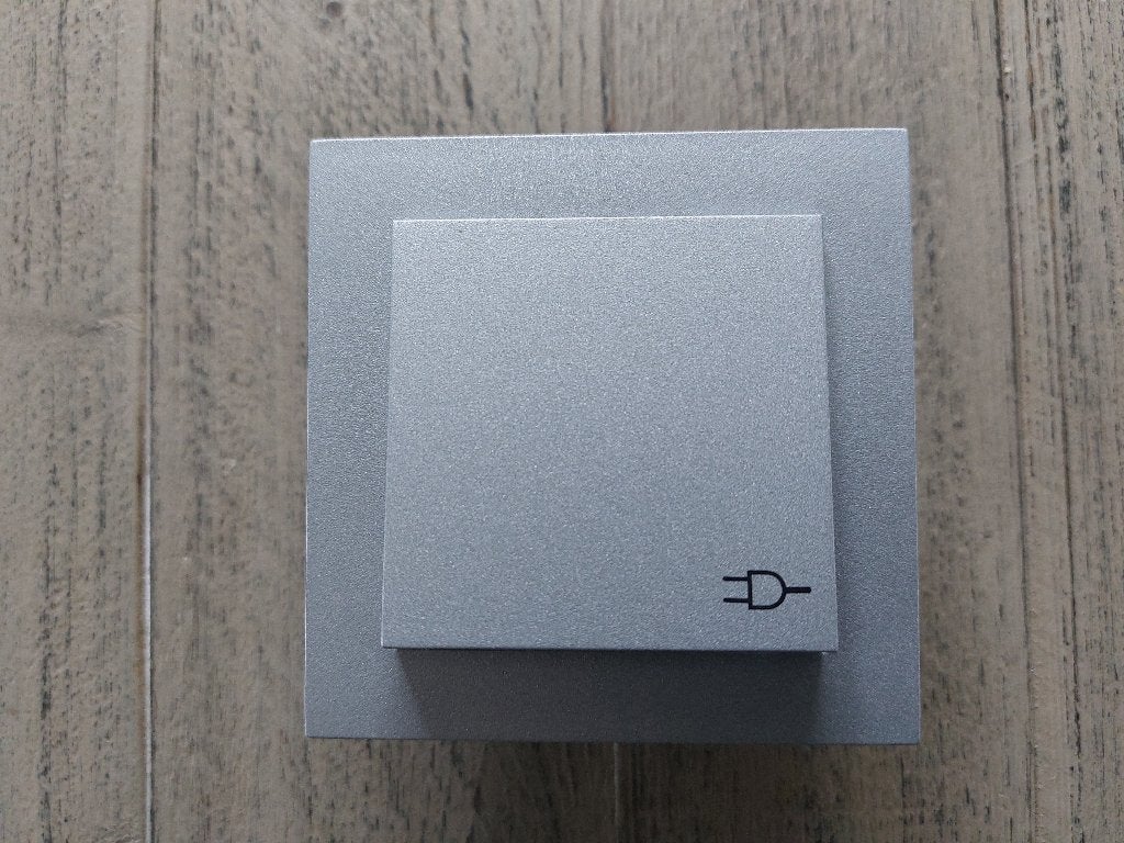 Gira 55 inbouw wcd waterdicht afdichtingset aluminium buiten, Ophalen of Verzenden, Zo goed als nieuw, Gira, Stopcontact