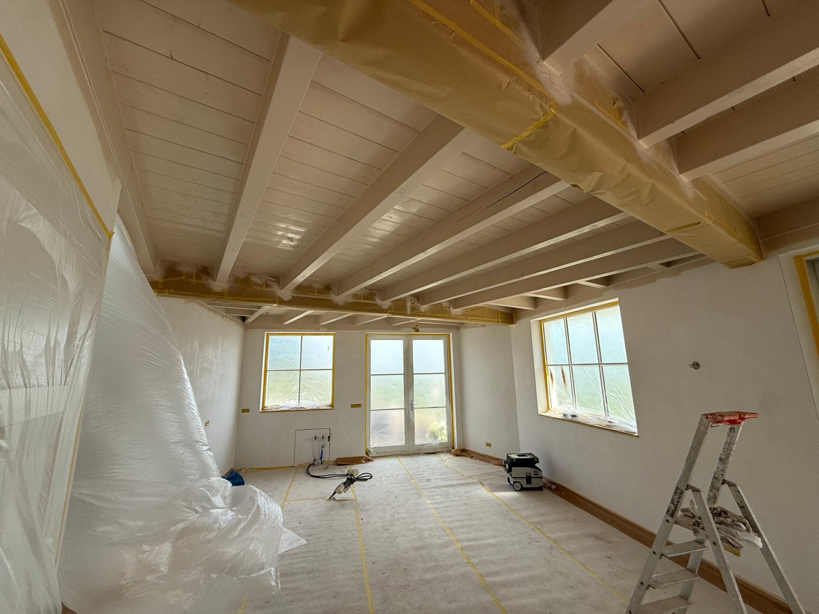 Jbwoonfinish strak tot in detail., Garantie, Binnenschilderwerk