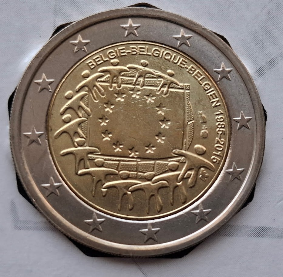 België 2 Euro "Europese Vlag" 2015 (AMK), Postzegels en Munten, Munten | Europa | Euromunten, Ophalen of Verzenden, België, 2 euro