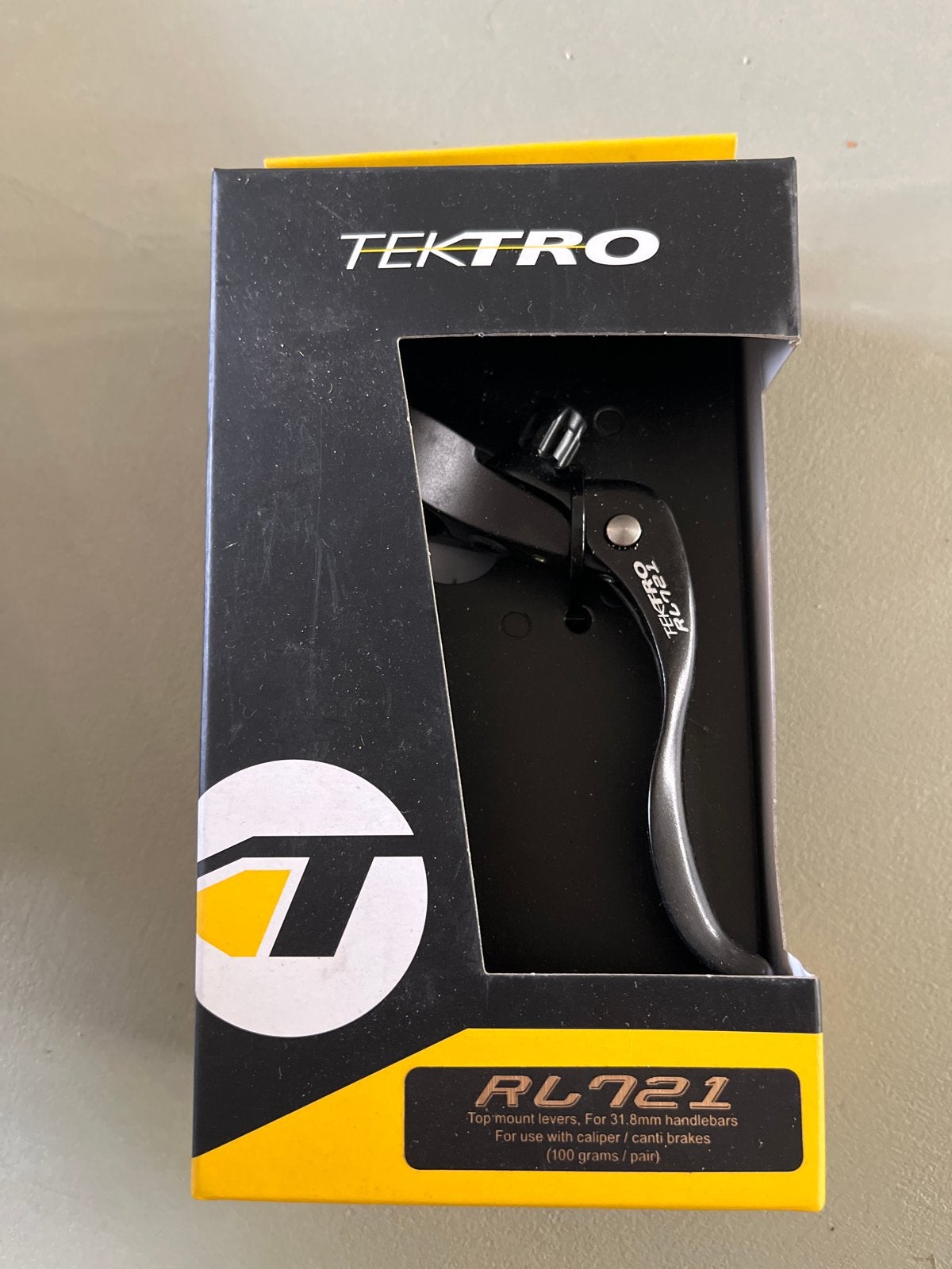 Nieuwe Tektro RL721 Top Mount Remhendels (Zwart), Remmen, Nieuw, Ophalen of Verzenden, Aluminium