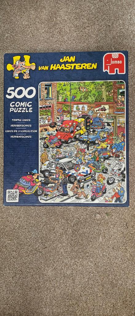 Jan van Haasteren puzzel verkeerschaos 500 stukjes, Hobby en Vrije tijd, Denksport en Puzzels, Ophalen of Verzenden, 500 t/m 1500 stukjes