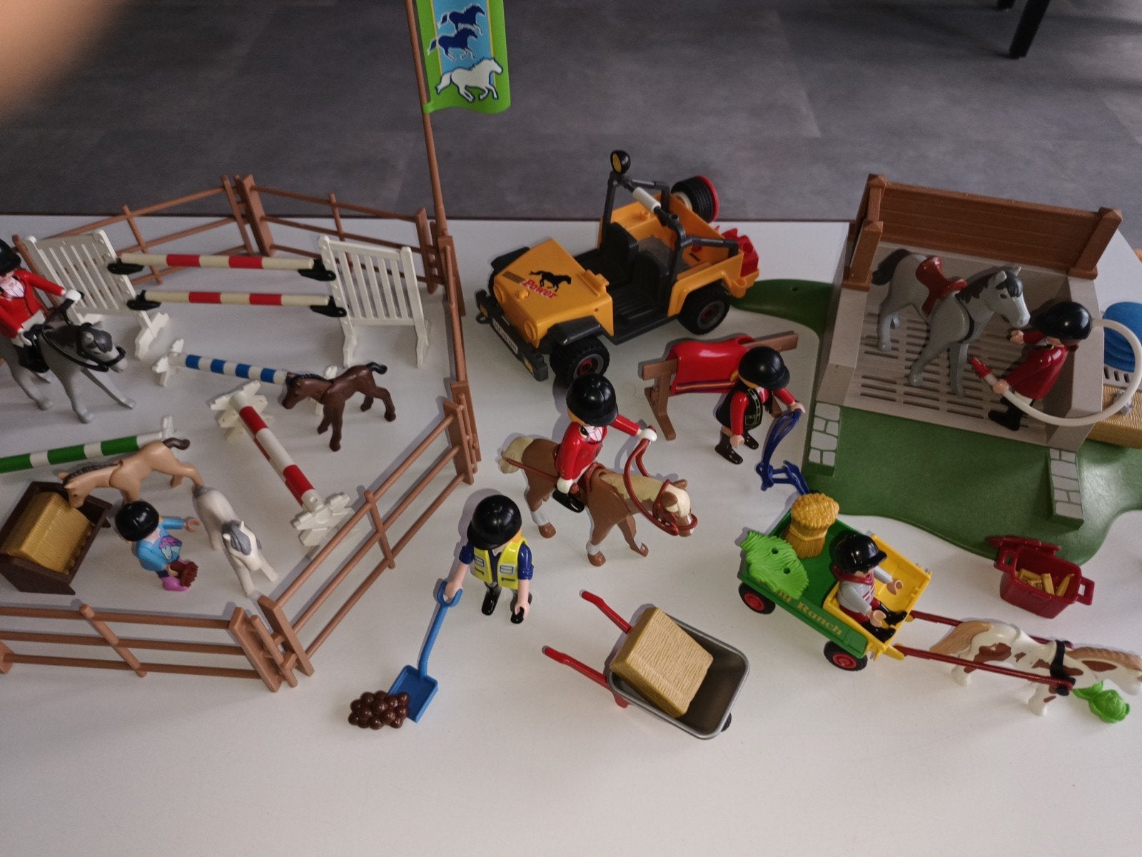 Grote set paarden playmobil, Ophalen of Verzenden, Gebruikt, Losse onderdelen