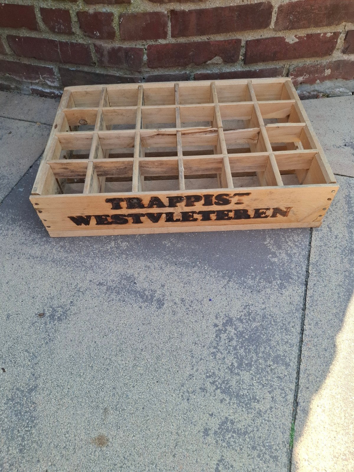 Vintage Westvleteren Trappist Bierkrat Hout, Ophalen